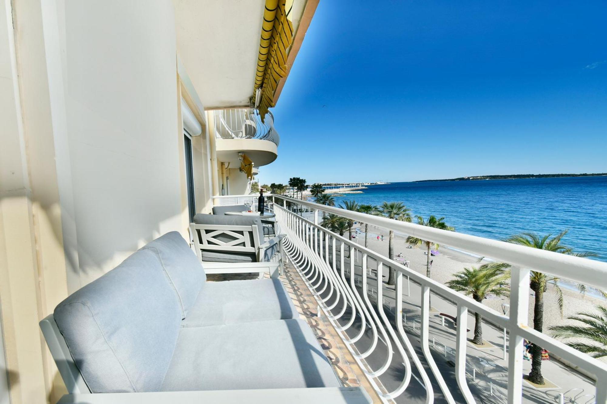 Plage Du Midi- Vue Sur Mer Standing Presta Cannes Exteriör bild